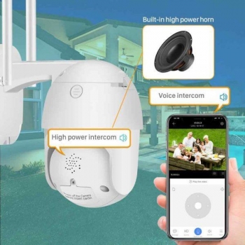 PTZ IP камера С ДВЕ АНТЕНИ цветно нощно виждане WIFI, ICSee, FULL HD, модел N3